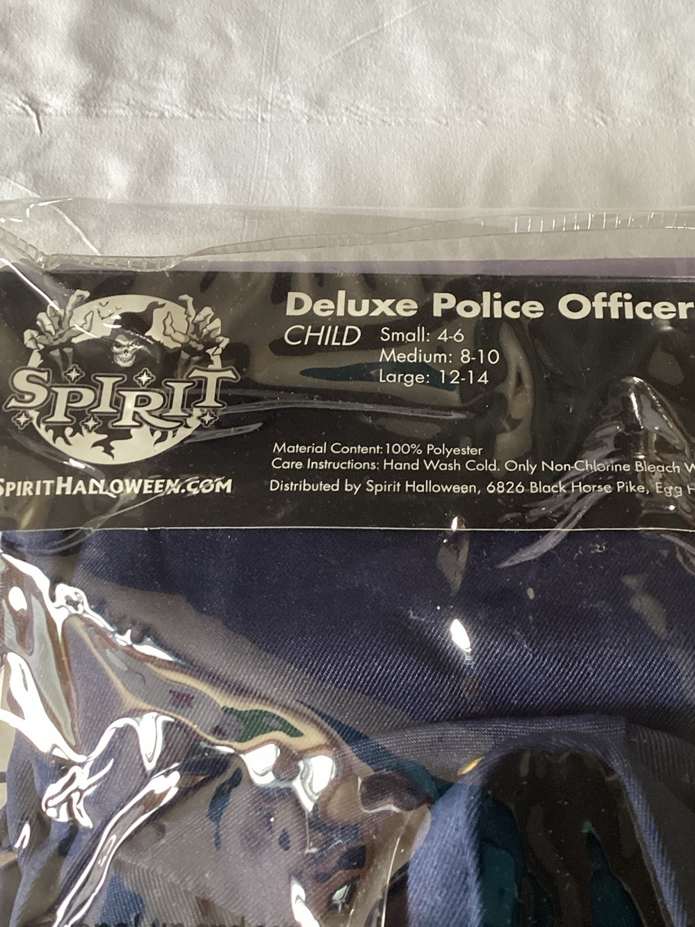 Spirit Deluxe Police Officer Costume - Navy Blue - Picture 2 of 14
